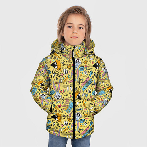 Зимняя куртка для мальчика Looney Tunes / 3D-Красный – фото 3