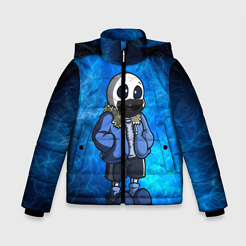 Зимняя куртка для мальчика Undertale / 3D-Черный – фото 1