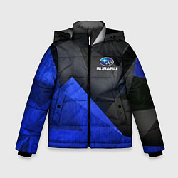 Куртка зимняя для мальчика SUBARU, цвет: 3D-черный