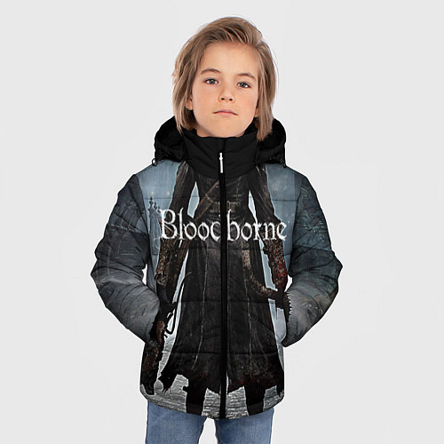 Зимняя куртка для мальчика Bloodborne / 3D-Красный – фото 3