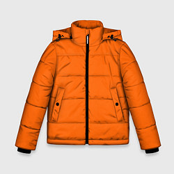 Куртка зимняя для мальчика Цвет апельсиновая корка, цвет: 3D-черный