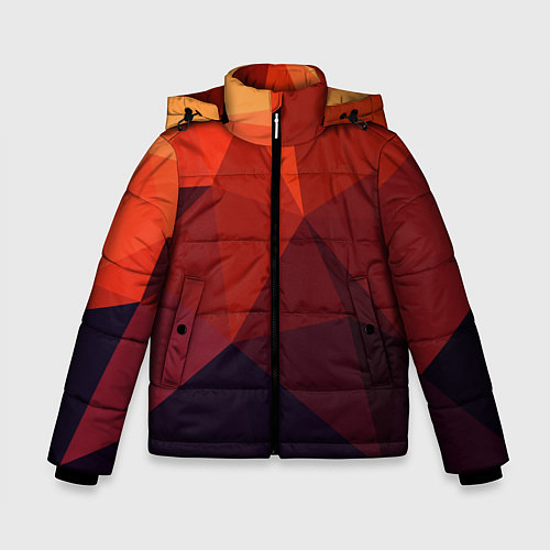 Зимняя куртка для мальчика Грани / 3D-Черный – фото 1