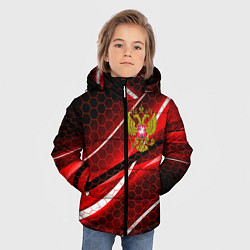 Куртка зимняя для мальчика РОССИЯ, цвет: 3D-черный — фото 2