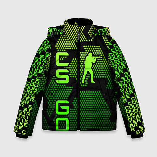 Зимняя куртка для мальчика CS GO Oko / 3D-Черный – фото 1