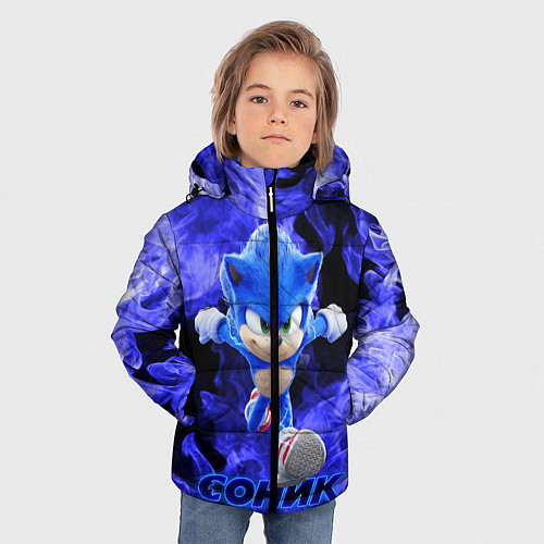 Зимняя куртка для мальчика SONIC / 3D-Светло-серый – фото 3