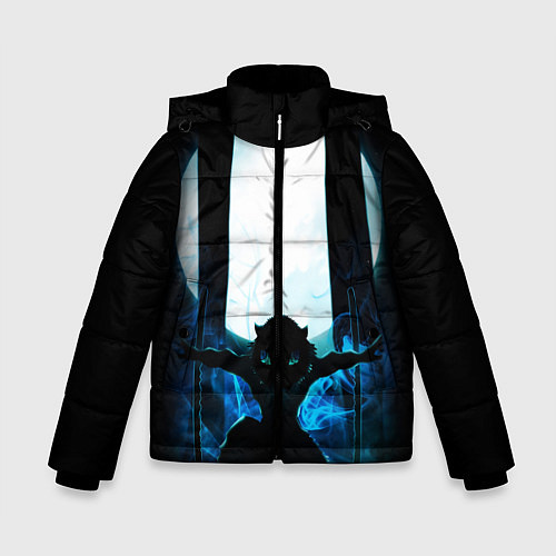 Зимняя куртка для мальчика KIMETSU NO YAIBA / 3D-Черный – фото 1