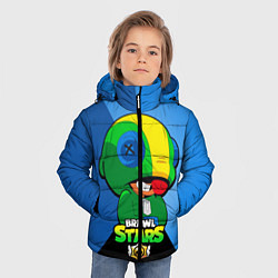 Куртка зимняя для мальчика LEON - BRAWL STARS, цвет: 3D-черный — фото 2