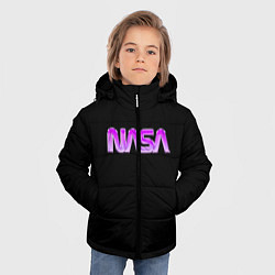 Куртка зимняя для мальчика NASA, цвет: 3D-черный — фото 2