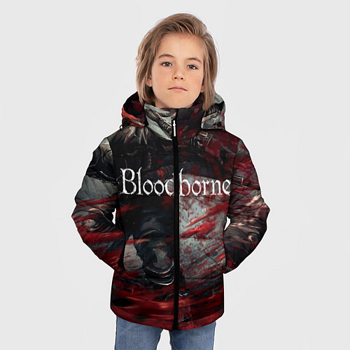 Зимняя куртка для мальчика Bloodborne / 3D-Красный – фото 3