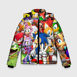 Куртка зимняя для мальчика Sonic ПЕРСОНАЖИ, цвет: 3D-черный