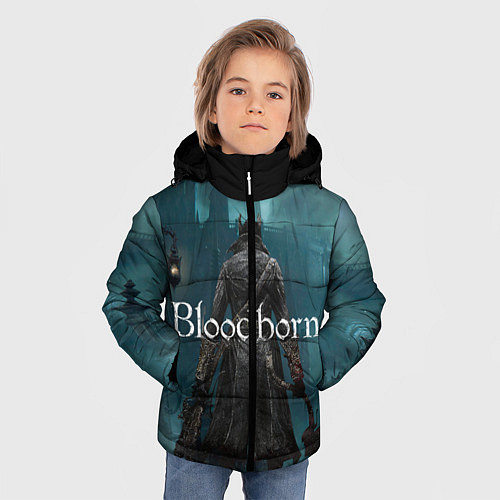 Зимняя куртка для мальчика Bloodborne / 3D-Светло-серый – фото 3