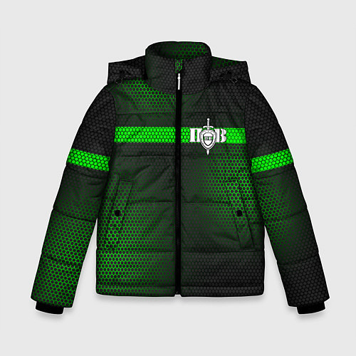 Зимняя куртка для мальчика Пограничные Войска / 3D-Черный – фото 1