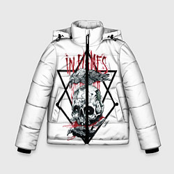 Куртка зимняя для мальчика In Flames, цвет: 3D-черный