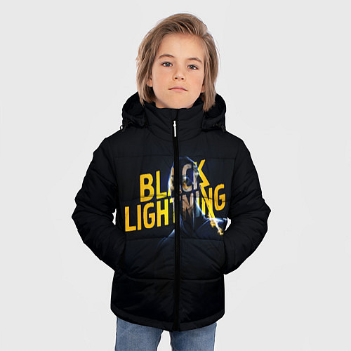Зимняя куртка для мальчика Black Lightning - Thunder / 3D-Светло-серый – фото 3