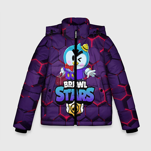 Зимняя куртка для мальчика Brawl Stars Mr P / 3D-Черный – фото 1