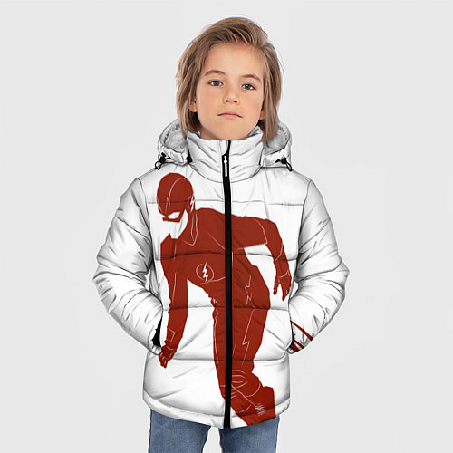 Зимняя куртка для мальчика The Flash / 3D-Красный – фото 3