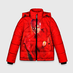 Куртка зимняя для мальчика The Flash, цвет: 3D-светло-серый