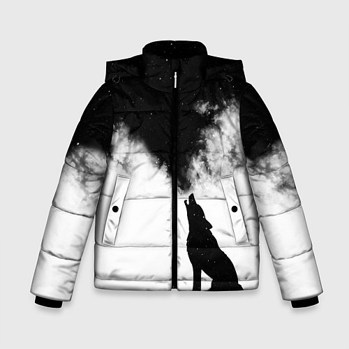 Зимняя куртка для мальчика Galaxy wolf / 3D-Светло-серый – фото 1