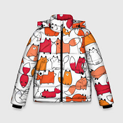 Зимняя куртка для мальчика Милые лисы