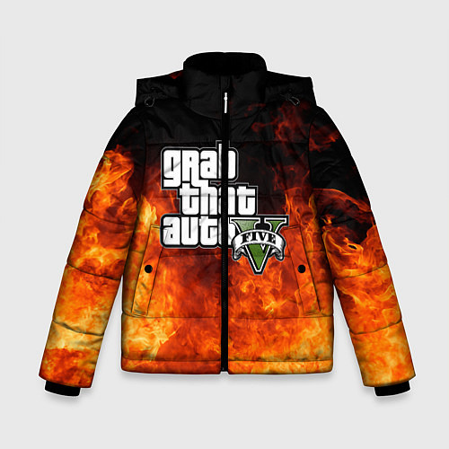 Зимняя куртка для мальчика GTA / 3D-Черный – фото 1