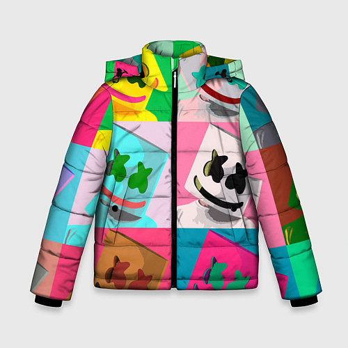 Зимняя куртка для мальчика Marshmello / 3D-Черный – фото 1
