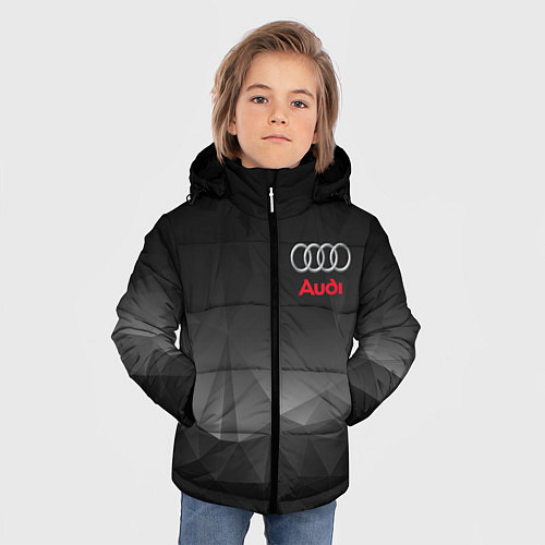 Зимняя куртка для мальчика AUDI / 3D-Светло-серый – фото 3