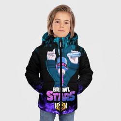 Куртка зимняя для мальчика Brawl Stars DJ Frank, цвет: 3D-черный — фото 2