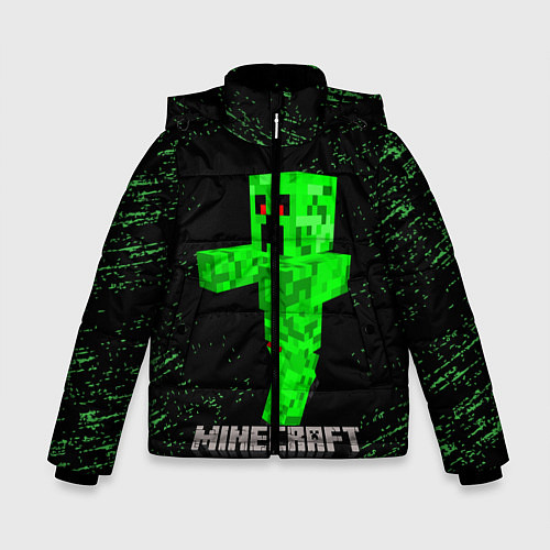 Зимняя куртка для мальчика MINECRAFT CREEPER / 3D-Черный – фото 1