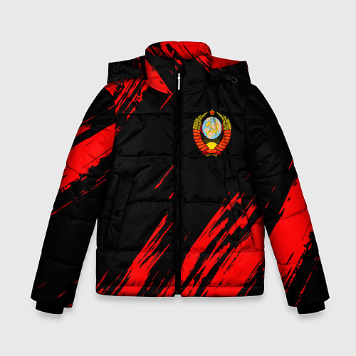 Зимняя куртка для мальчика СССР / 3D-Черный – фото 1