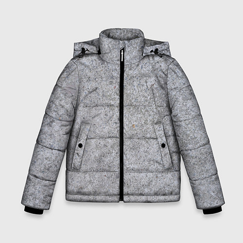 Зимняя куртка для мальчика Серый бетон / 3D-Черный – фото 1