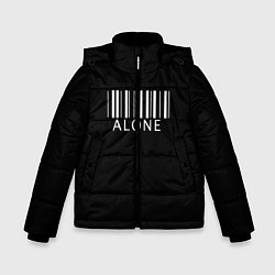 Куртка зимняя для мальчика Alone, цвет: 3D-черный