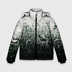 Куртка зимняя для мальчика Разводы жидкость абстракция, цвет: 3D-светло-серый