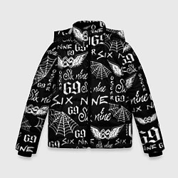 Куртка зимняя для мальчика 6IX9INE ТАТУИРОВКИ, цвет: 3D-черный