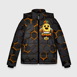 Куртка зимняя для мальчика Brawl Stars Robot Spike, цвет: 3D-черный