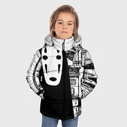 Куртка зимняя для мальчика No-Face Spirited Away Ghibli, цвет: 3D-черный — фото 2