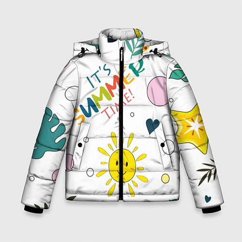 Зимняя куртка для мальчика Summer time / 3D-Черный – фото 1