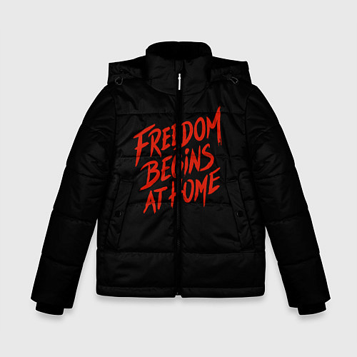 Зимняя куртка для мальчика Freedom / 3D-Черный – фото 1