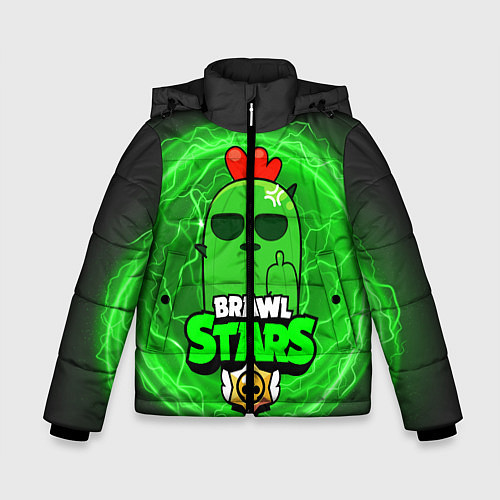 Зимняя куртка для мальчика Brawl Stars SPIKE / 3D-Черный – фото 1