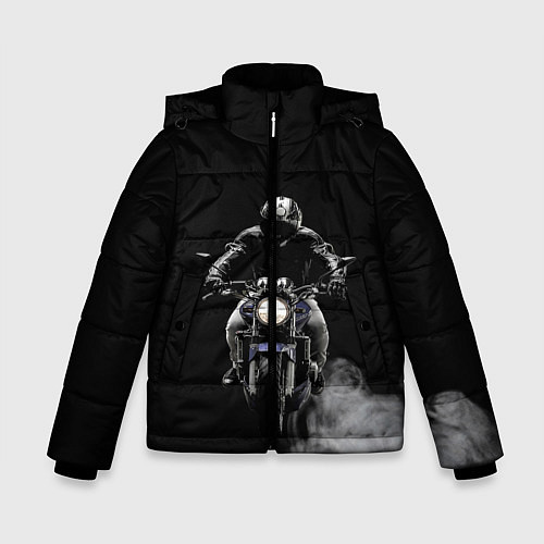 Зимняя куртка для мальчика МОТОЦИКЛЫ / 3D-Черный – фото 1