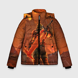 Куртка зимняя для мальчика Палач Рока, цвет: 3D-черный
