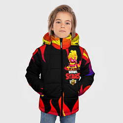 Куртка зимняя для мальчика Evil Gene Brawl Stars, цвет: 3D-черный — фото 2