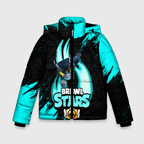 Зимняя куртка для мальчика Brawl stars mecha crow / 3D-Черный – фото 1