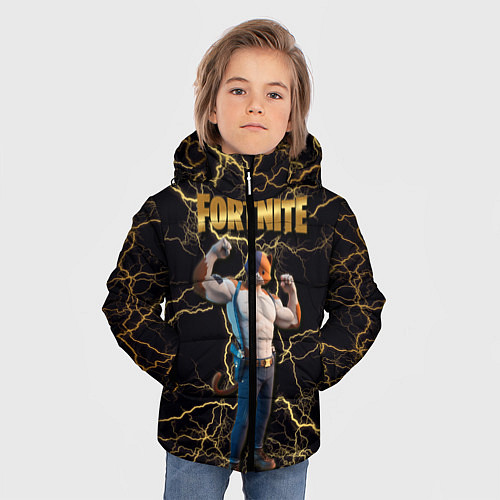 Зимняя куртка для мальчика Meowcles Fortnite 2 / 3D-Красный – фото 3