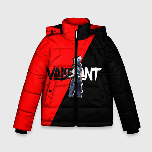 Зимняя куртка для мальчика Valorant Jett / 3D-Черный – фото 1