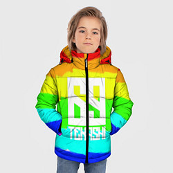 Куртка зимняя для мальчика Такеши, цвет: 3D-светло-серый — фото 2