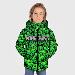 Куртка зимняя для мальчика MINERCRAFT, цвет: 3D-светло-серый — фото 2