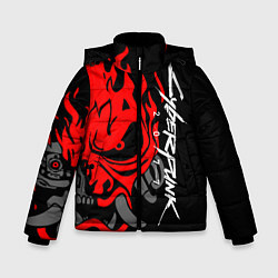 Куртка зимняя для мальчика CYBERPUNK 2077 SAMURAI, цвет: 3D-черный