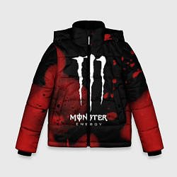 Куртка зимняя для мальчика MONSTER ENERGY, цвет: 3D-светло-серый