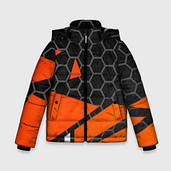 Куртка зимняя для мальчика Abstraction, цвет: 3D-черный