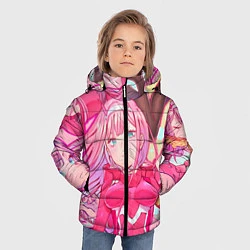 Куртка зимняя для мальчика DARLING IN THE FRANXX, цвет: 3D-красный — фото 2